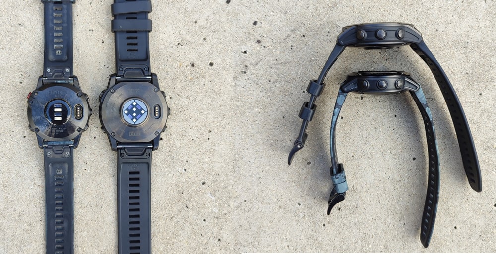 Model Fenix6 (vlevo) a Epix Pro (vpravo)